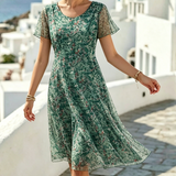 Ana | Vestido midi floral suelto y ligero