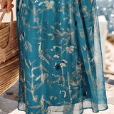 María | Vestido midi floral suelto y ligero