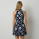 Adriana Vestido Mini Halter Floral