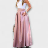 Tzafira – Elegante falda maxi con cintura alta