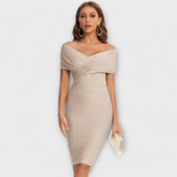 Lara| Vestido mini elegante con escote en V