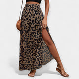 Falda Midi de Leopardo