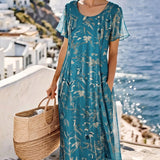 María | Vestido midi floral suelto y ligero