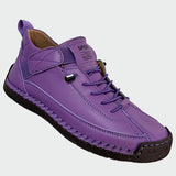 Zapatos ortopédicos de cuero con cuello bajo