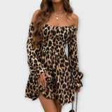 Vestido seductor con estampado de leopardo
