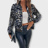 Raquel - Chaqueta Elegante de Estampado de Leopardo