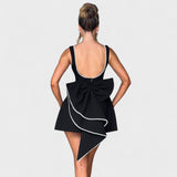 Carrie - Mini vestido con perlas