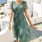 Ana | Vestido midi floral suelto y ligero