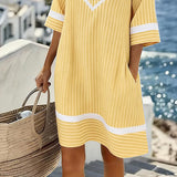 Klara™ | Vestido ligero a rayas con escote en V