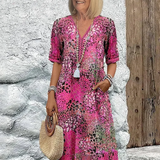 Lia | Vestido Midi Femenino de Tela Ligera