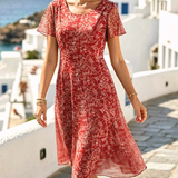 Ana | Vestido midi floral suelto y ligero