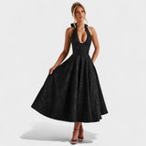 Effie - Vestido midi con escote en V