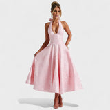Effie - Vestido midi con escote en V