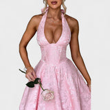 Effie - Vestido midi con escote en V