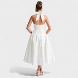 Effie - Vestido midi con escote en V