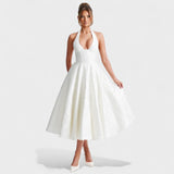 Effie - Vestido midi con escote en V