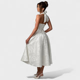 Effie - Vestido midi con escote en V