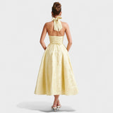 Effie - Vestido midi con escote en V