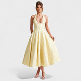 Effie - Vestido midi con escote en V