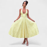 Effie - Vestido midi con escote en V