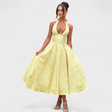 Effie - Vestido midi con escote en V