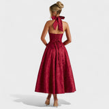 Effie - Vestido midi con escote en V