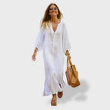 Eva™ ｜Vestido de Verano de Algodón y Lino