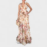 Isabela - Vestido largo con flores