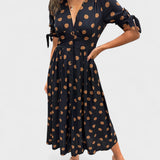 Monica™ | Vestido de Lunares Elegante
