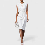 Olena – Elegante vestido midi cruzado