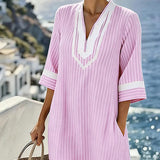 Klara™ | Vestido ligero a rayas con escote en V