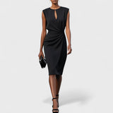 Olena – Elegante vestido midi cruzado