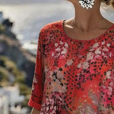 Paula | Vestido midi floral suelto y ligero