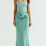 Esmeralda | Vestido largo Fiorella con corsé