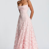 Francisa™ | Vestido Largo con Cuerpo de Encaje