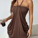 Karolína – Mini Vestido Chocolate