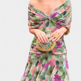 Teresa - Vestido largo floral con escote en V