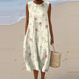Janet | Vestido Midi Sin Mangas