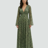 Vestido de verano largo clásico de playa para mujeres