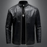 Miguel™ | Chaqueta de cuero estilizada para hombres motociclistas