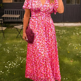 Sandra | Elegante vestido maxi con escote en V