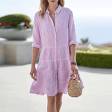 Anna – Vestido de Verano Rayado