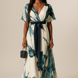 Vanessa™ | Vestido Largo con Patrón Acuarelado