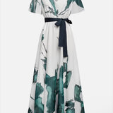 Vanessa™ | Vestido Largo con Patrón Acuarelado