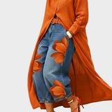 Daniella - Vestido de lino & Conjunto de jeans florales