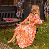 Sandra | Elegante vestido maxi con escote en V