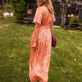 Sandra | Elegante vestido maxi con escote en V