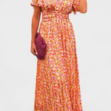 Sandra | Elegante vestido maxi con escote en V