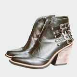 Botas de cuero retro