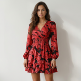 Valeria Vestido Floral Volantes